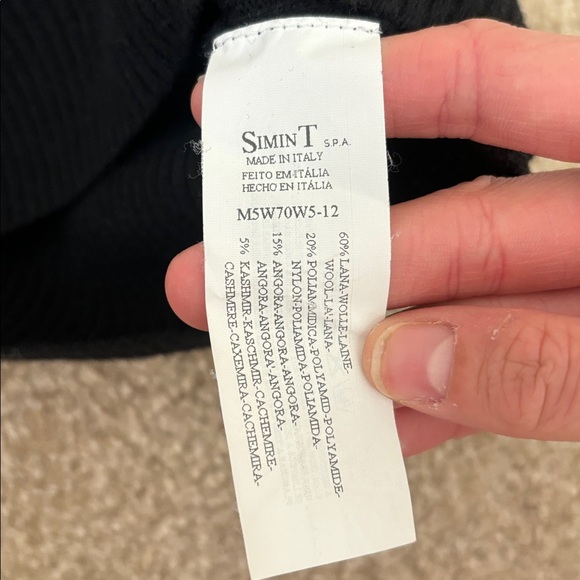 Vintage Wool Giorgio Armani Black Spaghetti Strap Camisole - Picture 3 of 3